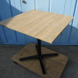 カフェテーブル 750x750x720 木目チーク