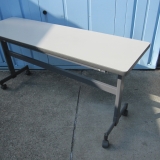 特価! 会議テーブル スタックテーブル ニューグレー 1500x450x700