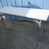 折りたたみテーブル ホワイト 1500x450x700