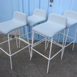 ハイチェア4台セット ライトブルー イトーキ製ノットワーク KLL-133C1-W9S5