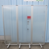 3連パーテーション 半透明 1800x1800