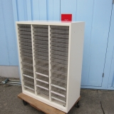 3列浅型9段深型6段クリアケース ホワイト 800x400x1100