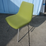 特価! ミーティングチェア ライトグリーン 4本脚 イトーキ製KJC-810C-Z5032