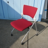 特価! 会議用チェア レッド イトーキ製マノスチェア KLD-320PG-ZWM4