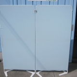 2連パーテーション ライトブルー 1800x1800 折り畳みパーテーション