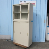 特価! 上下書庫セット 鍵無し ニューグレー 880x400x1860