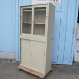 特価! 上下書庫セット ニューグレー 下のみ鍵あり 880x400x1760