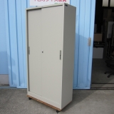 引違い書庫 鍵あり ニューグレー 880x400x1790 ナイキ製