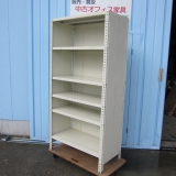 ボルトレスラック 天地6段 横板・背板あり ニューグレー 900x450x1800 オカムラ製