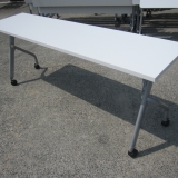 会議用テーブル ホワイト 1800x450x700 スタックテーブル