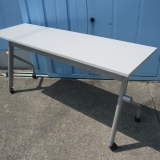 会議用テーブル ホワイト 1500x450x700 スタックテーブル