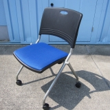 会議用チェア ブルー ネスティングチェア
