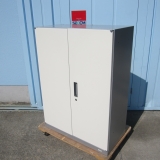 両開き書庫 鍵あり ホワイト 800x400x1100 オカムラ製ビラージュ