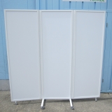 3連パーテーション 1800x1800 ホワイト