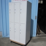 6人用ロッカー ホワイト 鍵あり 900x515x1790