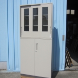 上下書庫セット 鍵あり ニューグレー 900x450x2020