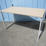 特価! ワークデスク アジャスター無し 木目チーク 1200x600x690