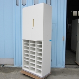 上下書庫セット ホワイト 鍵あり イナバ製 900x450x2160