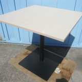 角テーブル 750x750x720 木目チーク