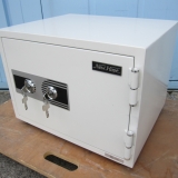 耐火金庫 50kg 井上金庫製 2キータイプ 490x420x370 ホワイト