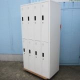 8人用ロッカー ホワイト 鍵あり 900x515x1790
