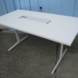 会議テーブル ホワイト 1500x750x720 オカムラ製 4L234G MR76